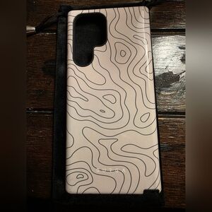 Burga Black and White Topographic Phone Case For SGS22U